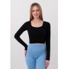Giulia Crop Top RIB в рубчик с длинным рукавом